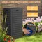 Costway 31 Gallon Outdoor Trash Can Waste Bin with Dual Lid & Pull-out Drawer Backyard Coffee/Black